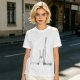Olive Green Oversized T-Shirt With Abstract Line Art Print