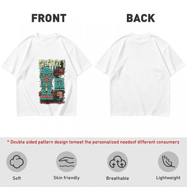 Creature's Tiki Lounge Seafood Bar Graphic T-Shirt