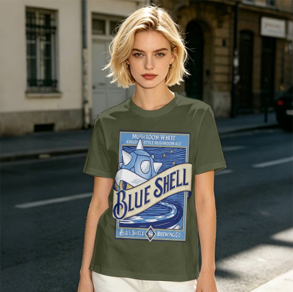 Blue Shell Brewing Co Mushroom White Ale T-Shirt