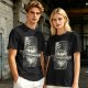 Olive T-shirt with One Piece Zoro Bandana Sword Print