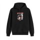 Black hoodie with 'Self Care Before Scare' Halloween graphic print