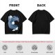 Olive T-Shirt With Two Facing Fantasy Figures And Orb Art Print
