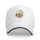 Black Baseball Cap with Ramen Bowl and Dragon Monster Graphic