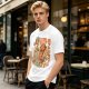 Giant Hot Dog Monster Destroying City Graphic T-Shirt