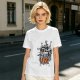 Olive T-shirt with Howl's Moving Castle Castle Print