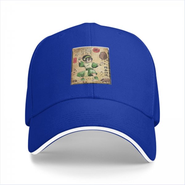Black Baseball Cap With Avatar The Last Airbender Toph Earthbender Art