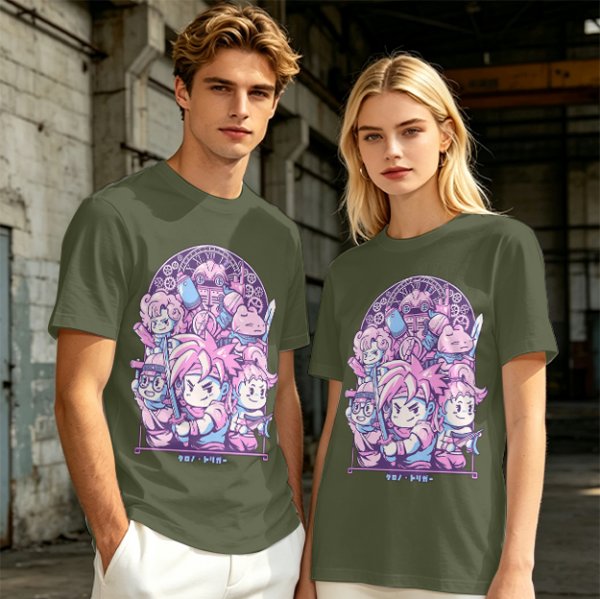 Chrono Trigger Chibi Character Group Graphic T-Shirt