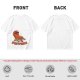 Olive T-shirt with Relaxed Cartoon Chili Pepper Wearing Sunglasses and Peppers Text