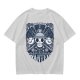 Olive T-shirt with Straw Hat Pirates Wanted Pirate Emblem Print