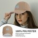 Black Baseball Cap with Cute Cartoon Juice Box Character Print