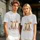 Olive T-Shirt With Walking Burritos Abbey Road Style Graphic