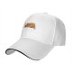 Black baseball cap with a sleeping capybara graphic