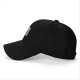 Black Baseball Cap With Elephant In Box Graphic Print