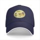 Black Baseball Cap With Pizza Club Pineapple Slice Graphic