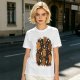 Olive T-Shirt With Cute Gingerbread Animal Christmas Print