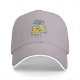 Black baseball cap with cheese and mice graphic print
