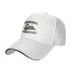 Black baseball cap with funny cat email joke graphic