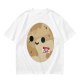Olive T-Shirt With Cute Pluto Potato Character Graphic