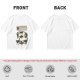 Olive T-Shirt With Cat Body Language Illustrations