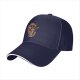 Black Baseball Cap with Sushi Dragon Graphic Print
