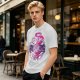Olive Green T-Shirt With Fantasy Character Graphic Print