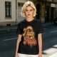 Olive Green Retro Graphic T-Shirt with "I Hate People" Print