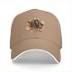 Black baseball cap with coffin ghost floral 'Get In Loser' print