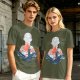 Avatar Aang Silhouette Graphic Tee for Anime Fans