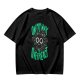 Oversized Olive T-Shirt With 'On My Way To Overreact' Cat Graphic