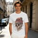 OVER THINKER Skull Graphic Olive T-Shirt