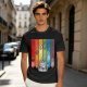 Dungeons and Dragons Polyhedral Dice Rainbow Graphic T-Shirt