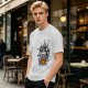 Olive T-shirt with Howl's Moving Castle Castle Print