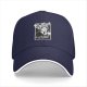 Black baseball cap with 'Coffee! Because murder is wrong' retro print