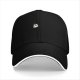 Black Baseball Cap With Small Sloth Face Graphic