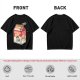 Olive green t-shirt with sarcasm juice carton and grumpy cat print