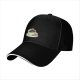 Black Baseball Cap With Coffee Cup And Cookies Graphic