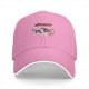 Black baseball cap with Powerpuff-style girl characters graphic