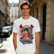 One Piece Monkey D. Luffy Graphic Print Olive T-Shirt