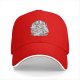 Black Baseball Cap With Raccoon Eating Graphic Print