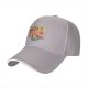 Black baseball cap with 'I need a huge cup of coffee' and cat graphic