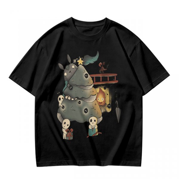 Studio Ghibli Fantasy Creature Graphic T-Shirt Design