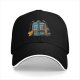 Black baseball cap with Mexican themed TARDIS graphic