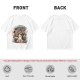 Olive graphic t-shirt with 'Don't Fight Your Demons' cat art