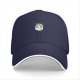 Black Baseball Cap With Cute Cartoon Character Emblem