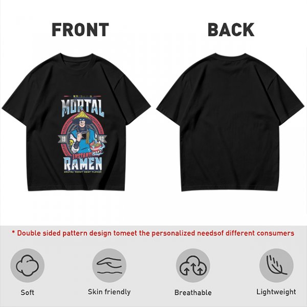 Mortal Instant Ramen Graphic Tee for Gaming Fans