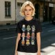 Olive T-Shirt With Cute Animal Teacup Character Print