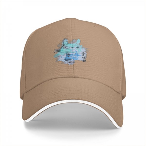 Black Baseball Cap With Watercolor Forest Spirit Art Print