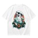 Olive T-Shirt With Sailor Cat Tattooed Pipe Design