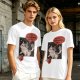 Olive cat graphic t-shirt with 'I don't wanna adult' print
