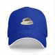 Black Baseball Cap With Coffee Cup And Cookies Graphic
